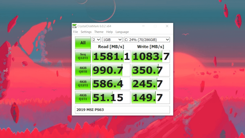 Disk benchmark