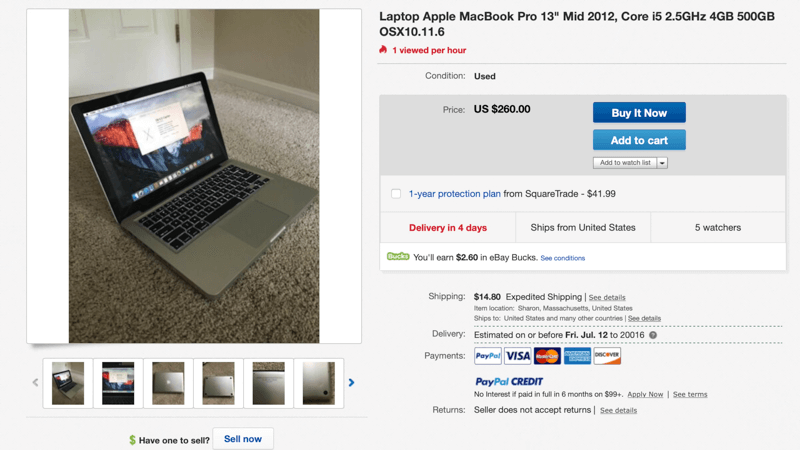 Used MacBook Pro