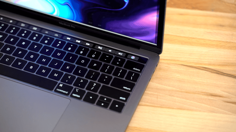Touch Bar & Touch ID of 2018 13-inch MacBook Pro